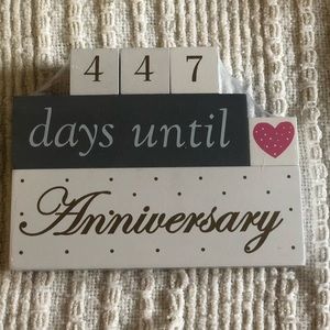 Anniversary/wedding countdown blocks